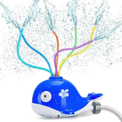 Produktbild: WEDNOK Wal Wassersprinkler für Kinder Garten Wasserspielzeug Outdoor Rasen Wasser Spielzeug Sommer Rasensprenger Wasserspiele Draußen Gartenspielzeug für ab 3 Jahre Jungen und Mädchen