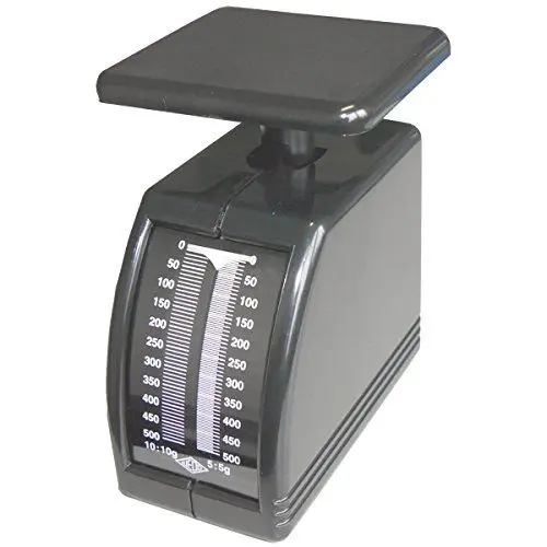 Produktbild: Wedo 249862101 Federwaage Handy (500 g, mechanische Brief- und Diätwaage (aus Kunststoff, abnehmbare Schale) schwarz