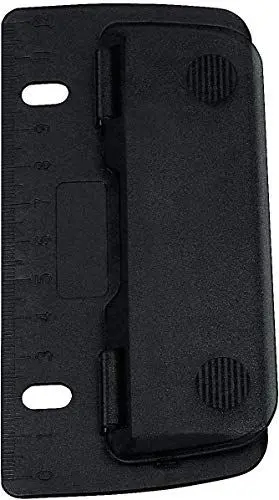 Produktbild: Wedo 67801 Taschenlocher Kunststoff (zum Abheften für 8 cm Lochung, 2 fach, mit 12 cm Skala) schwarz
