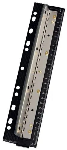Produktbild: Wedo 679401 Vierfachlocher (aus Metall zum Abheften inkl. 28 cm Skala und Auffangbehälter)