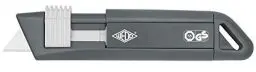 Produktbild: Wedo 79810 Safety Cutter CERA-Safeline Compact, Keramik Klingen, Kunststoff Gehäuse automatischer Klingenrückzug, Aufhängeöse, TÜV/GS-GEPRÜFT, silber/anthrazit/weiß