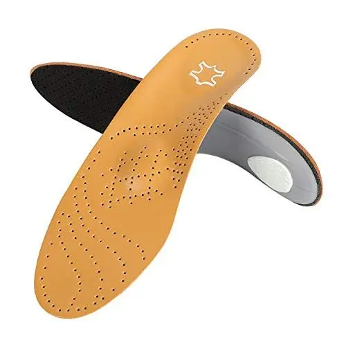 Produktbild: Weich Fußbett Orthopädische Schuheinlagen-Einlegesohlen aus Mikrofaser, High Arch Support Einlegesohlen für Metatarsalgie, Vorfußschmerzen, Plattfüße, Plantarfasziitis und Fersenkissen