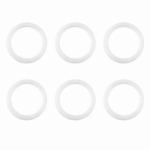 Produktbild: Weicher Silikonring-Schnullerketten-Adapter – Lässt Sich Leicht an Bettdecke und Kleidung für Babys Befestigen – 20 Stück (WHITE)