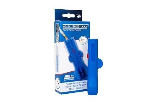 Produktbild: WEICON Rundkabel-Stripper No.13 Classic – Entmanteler Rundkabel 8 – 13 mm Ø, Blau/Rot, 120mm