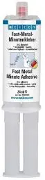 Produktbild: WEICON Fast-Metal Minutenkleber 24 ml | Flüssigmetall | 2-Komponenten-Epoxidharzkleber für Metall, Holz, Stein u. v. m.