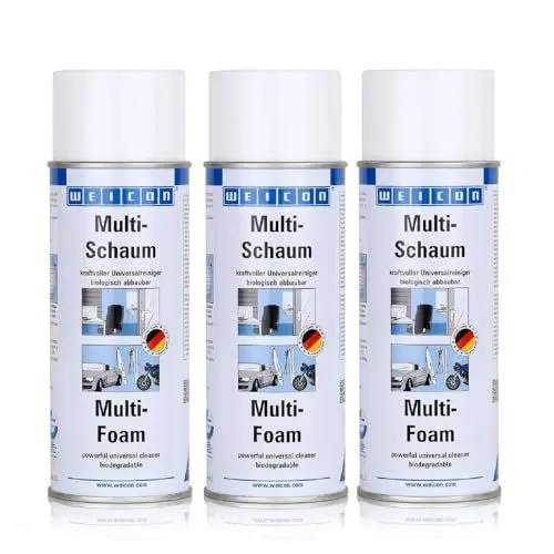 Produktbild: WEICON Multi-Schaum, 400 ml, 3er Set, Schaumreiniger für Polster, Scheiben, Teppich, Metall, Kunststoff, Universalreiniger