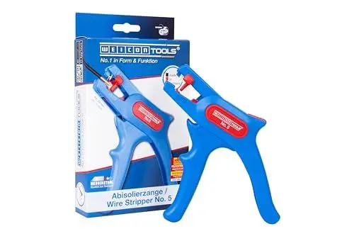 Produktbild: WEICON TOOLS Abisolierzange No. 5, automatische Abisolierzange 0,2-6 mm², Abisolierer mit Seitenschneider bis 2 mm