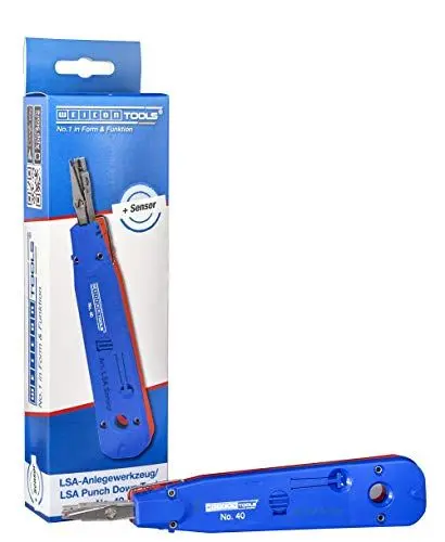 Produktbild: WEICON TOOLS LSA Sensor No. 40 | Anlegewerkzeug mit Sensor zur Beschaltung von LSA-Baureihen, Blau/Rot