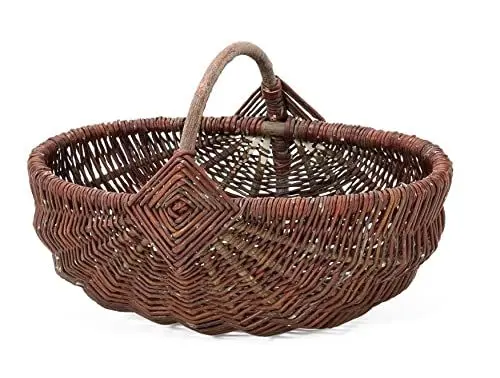 Produktbild: Weidenprofi Weidenkorb, Erntekorb aus Weide, oval mit Henkel, Größe (LxBxH): 45 x 30 x 18 cm
