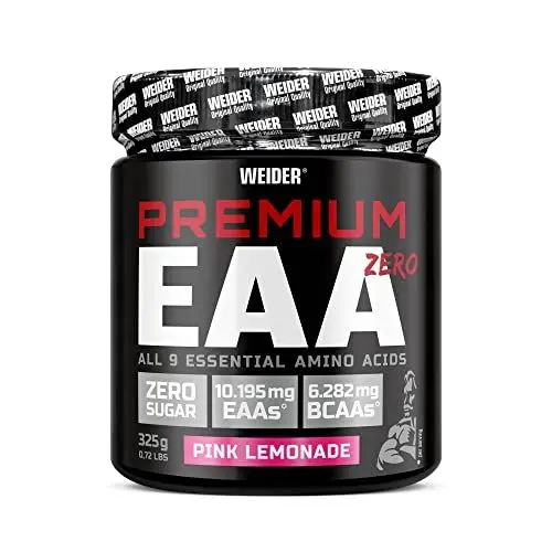 Produktbild: Weider Premium EAA Pulver - Essentielle Aminosäuren - BCAA 2:1:1 Verhältnis, vegan & zuckerfrei - 325g - Pink Lemonade