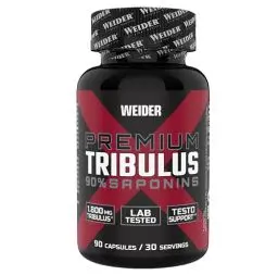 Produktbild: Weider - Premium Tribulus - Hochdosierter Tribulus Terrestris Extrakt - 1800 mg pro Portion - Mit Zink, Fitness Booster - 90 Kapseln