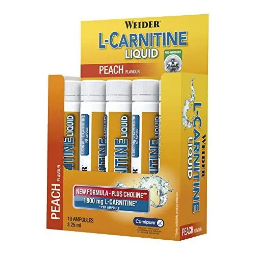 Produktbild: Weider Supplement L-Carnitine Liquid 1.800 mg, Pfirsich, 500 ml, 38546