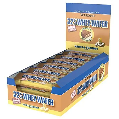Produktbild: Weider Whey Wafer Bar Vanilla Yoghurt 24x35g, 1er Pack (1 x 840 g)