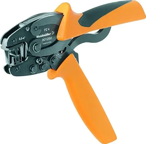 Produktbild: Weidmüller Crimpwerkzeug PZ 4 (für Aderendhülsen 0,5... 4 mm², 2 Crimpnester, Crimpzange mit Mehrkomponentengriff) 480770