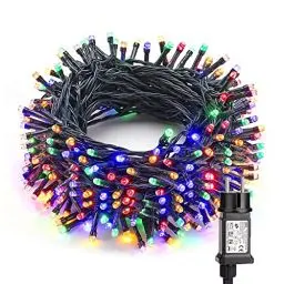 Produktbild: Weihnachten Lichterkette Innen Bunt, BrizLabs 20M 200 LED Weihnachtsbeleuchtung Außen 8 Modi Wasserdicht Weihnachtsdeko Lichterketten für Zimmer Baum Aussen Garten Haus Fenster Hochzeit Party Feier