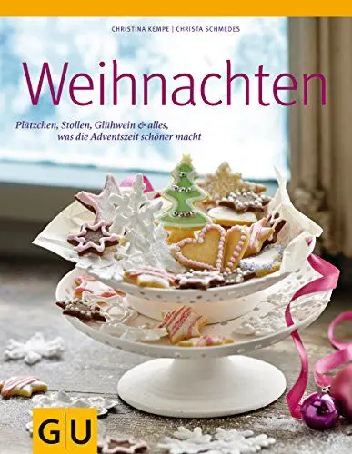 Produktbild: Weihnachten: Plätzchen, Stollen, Glühwein & alles, was die Adventszeit schöner macht (GU Themenkochbuch)