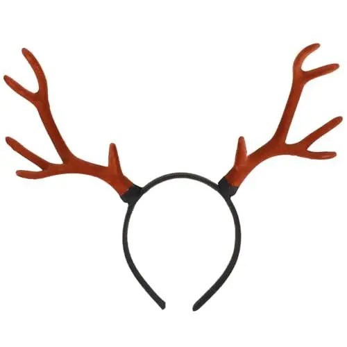 Produktbild: Weihnachten Rentier Geweih Stirnband Groß Hirsch Geweih Haarband Rehhorn Haarreifen Waldtier Kopfschmuck Krone Kopfschmuck für Weihnachten Cosplay Party