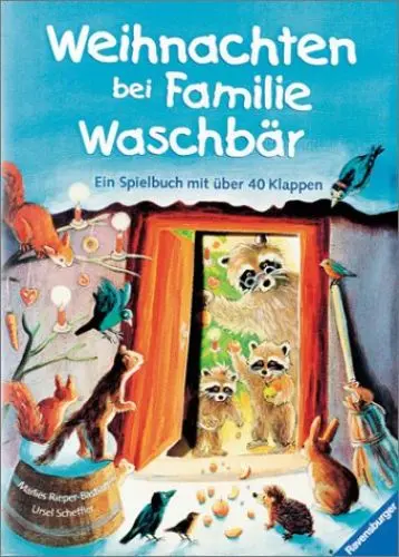 Produktbild: Weihnachten bei Familie Waschbär: Ein Spielbuch mit über 40 Klappen