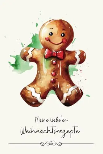 Produktbild: Weihnachtliches Rezeptbuch Meine liebsten Weihnachtsrezepte zum Selberschreiben DIY Kochbuch Backbuch schreiben: Inklusive Inhaltsverzeichnis und Platz für 96 Rezepte