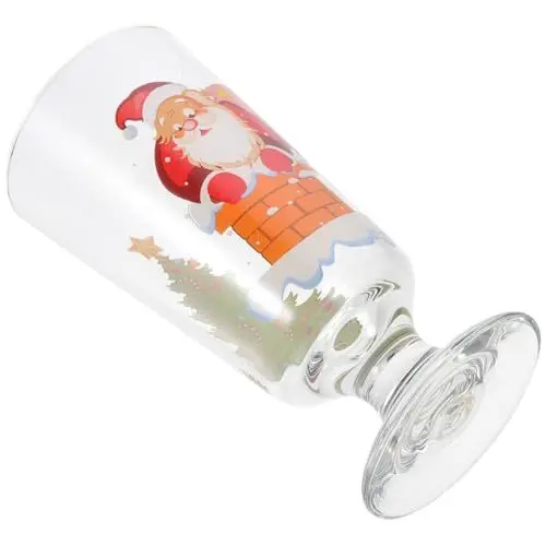 Produktbild: Weihnachtliches Weinglas Schneemann Trinkt Becher Weihnachts-trinkbecher Rotweinkelch Weihnachtstrinkglas Weihnachtsbierglas Weinkörbe Zu Weihnachten Cocktailbecher Gläser Kristall
