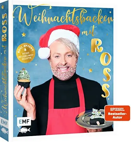 Produktbild: Weihnachtsbacken mit Ross Antony: Meine 50 Lieblingsrezepte von Schokoladen-Panettone bis Rentier-Shortbread