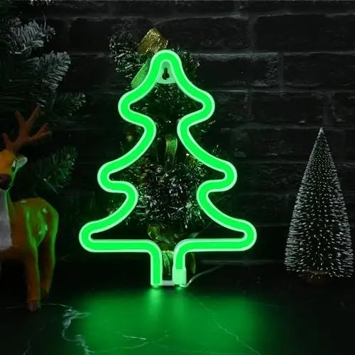 Produktbild: Weihnachtsbaum Neonlicht, LED Neon Schild für Wanddekoration, Christmas Tree Neon Sign für Partys, Bars, Schlafzimmer, Weihnachtsdeko