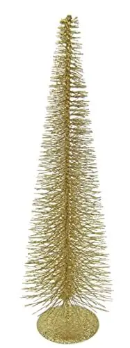 Produktbild: Weihnachtsbaum mit Glitter Tannenbaum Pyramidenbaum Christbaum Dekobaum Metallbaum Drahtbaum Kunstbaum Weihnachtsdekoration Deko X'Mas Schmal Metall Ständer Weihnachtsschmuck Pyramide Deko-Pyramide