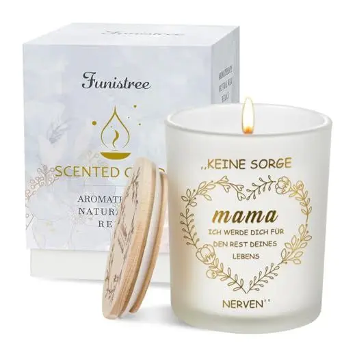 Produktbild: Weihnachtsgeschenke Duftkerzen im Glas Geschenke für Mama, Duftkerze Weihnachten Wichtelgeschenk, Weihnachtskerzen Mutter Geschenk, Scented Candle für Mütter Schwiegermutter Adventskalender