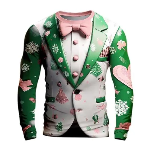 Produktbild: Weihnachtshose Herren, Mütze Mit Licht Herren, Zocker Geschenke Für Jungs, Mann Geschenk Weihnachten, Geschenke Für Männer Kochen, Männer Weihnachtssocken, Weihnachtspullover Herren Katze,