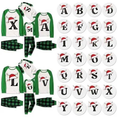 Produktbild: Pyjama Flanell Winter Pyjama Familie Weihnachts Pyjama Set Schlafanzug für Erwachsene Women's Pyjama Sets Eltern-Kind-Kleidung Weihnachts Pyjamahose Damen Mama Tochter Partnerlook
