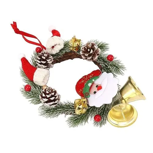 Produktbild: Weihnachtskranz, Lebensechter Weihnachtskranz, Weihnachts-Hängekranz, Schöne Dekorative Künstliche Hängekranz-Weihnachtsdekoration