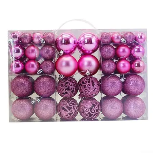 Produktbild: Weihnachtskugeln, 100 Stück, Weihnachtsbaumkugeln, Party, Hochzeit, Ornament, Größe 3/4/6