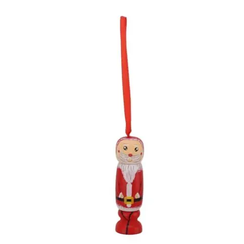Produktbild: Weihnachtsmann-Ornament, Holz, Lustiger Baumschmuck, Dekoration, Dekoratives Badezimmer-Zubehör, Badewannen-Tabletts