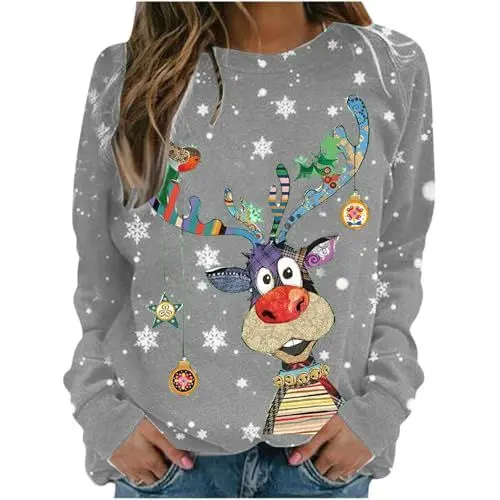 Produktbild: weihnachtspulli,Partner Pyjama,Weihnachts Sweatshirt,Hausschuhe Damen Weihnachten,Hoddie Decke,weihnachtskleid Damen Strick,Ugly Christmas Damen,Weihnachts t Shirt,Weihnachts Hoodie