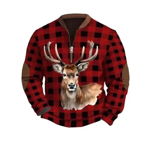 Produktbild: Weihnachtspullover Herren, Weihnachtspulli Herren Lustig, Brieftasche Herren Klein, Gaming Socken Herren 43-46 Men's Hoodies, Jogginghose Herren Weihnachten