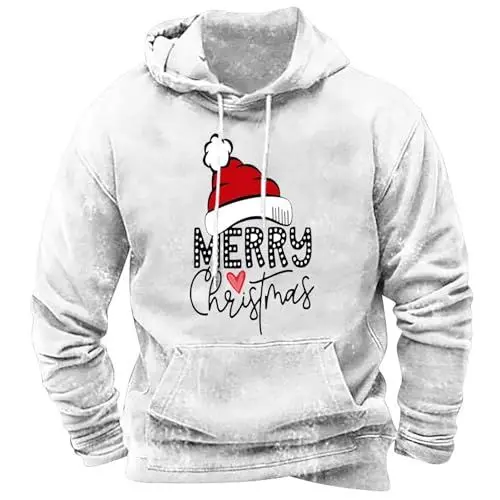Produktbild: Weihnachtspullover Jungen 176 Herren Black Herren Pullover Oversize Pulli Man Roter Weihnachtspullover Herren Bodybuilding Pullover Herren Weihnachtspullover Schlitten Ugly Hoodie Herren Angebote