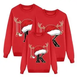 Produktbild: Weihnachtspullover Kinder,Ugly Christmas Shirt,Schlafanzug Damen kuschelig,Decken Hoodie,hässliche,Weihnachtspullover für männer,Homewear Damen Set,weihnachtspulli,Weihnachten Hoodies,Familie