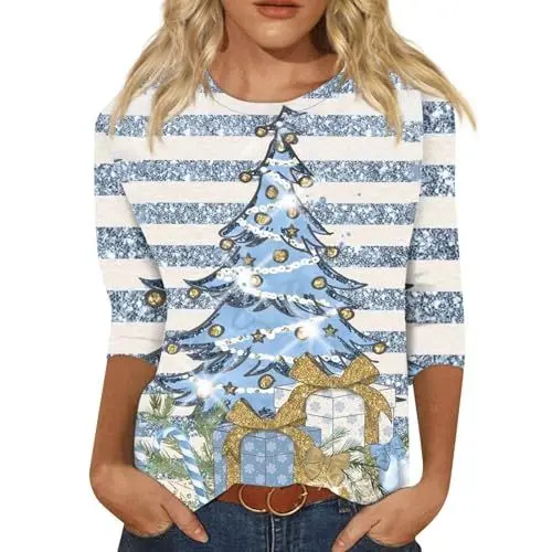 Produktbild: Weihnachtspullover Mädchen Weihnachtskleid Damen Weihnachts Tshirt Weihnachtspullover Familie Pullover Katze Weihnachten Tshirt Weihnachts Tshirt Damen Langarm Weihnachtspullover