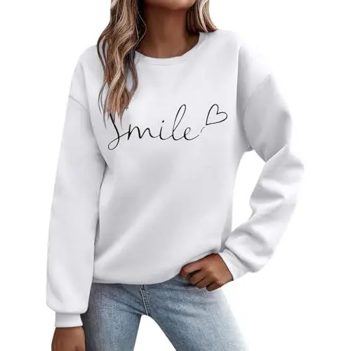 Produktbild: Weihnachtspullover Herren Hässlich,Pullover Sale Damen,Wollpullover Damen Winter,Damen Sweatshirt Ohne Kapuze Warm,Sweatshirt Jacke Damen Grosse Groessen,Sweatjacke Damen Mit Kapuze Lang