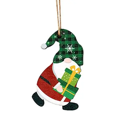 Produktbild: Weihnachtsschmuck Schneemann und Weihnachtsmann Holzdeko Anhänger Weihnachten für DIY Handarbeit Weihnachten Deko und Geschenk