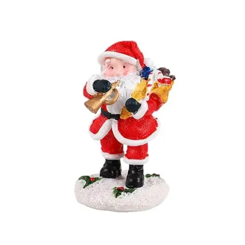Produktbild: Weihnachtsstatue für den Tisch 85 cm Weihnachtsmannfiguren aus Kunstharz Schreibtisch Mittelstück für Bauernhaus Party Zuhause Deko Christmas Weihnachtsdekorationen fürs Büro