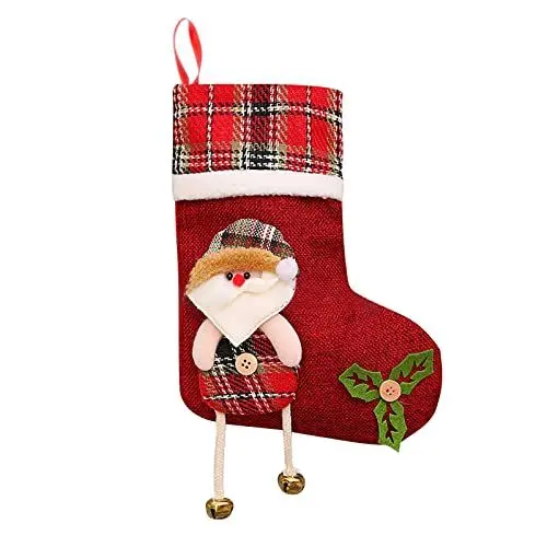 Produktbild: Weihnachtsstrümpfe Weihnachtsschmuck Christmas Stockings Personalisierte Weihnachtsstrümpfe Hanging Stock Geschenkbeutel Weihnachtsbaum Socken Anhänger (A, One Size)