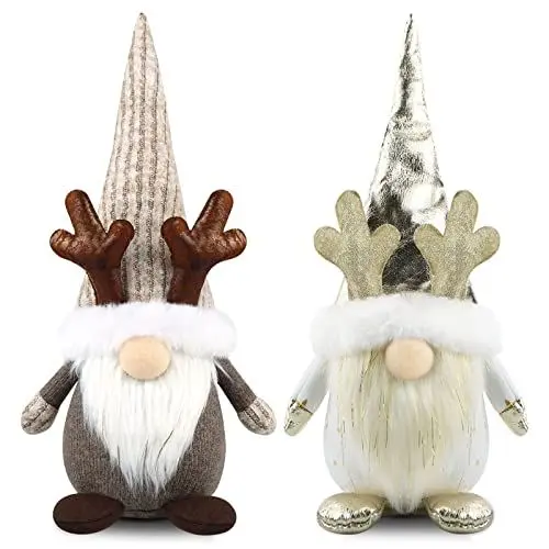 Produktbild: Weihnachtswichtel Weihnachtsdeko - Godeufe 2er Set Wichtel Weihnachten Deko Wichtel Figuren Zubehör Dekoration Christmas Decorations