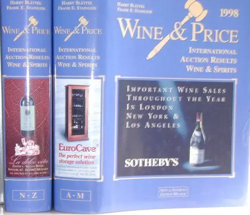 Produktbild: Wein & Preis 1998. Wine & Price 1998. Vin & Prix 1998, in 2 Bdn.: Internationale Auktionsergebnisse Wein & Spirituosen. Engl.-Dtsch.-Französ. (Wine ... Auction Results Wine and Spirits)