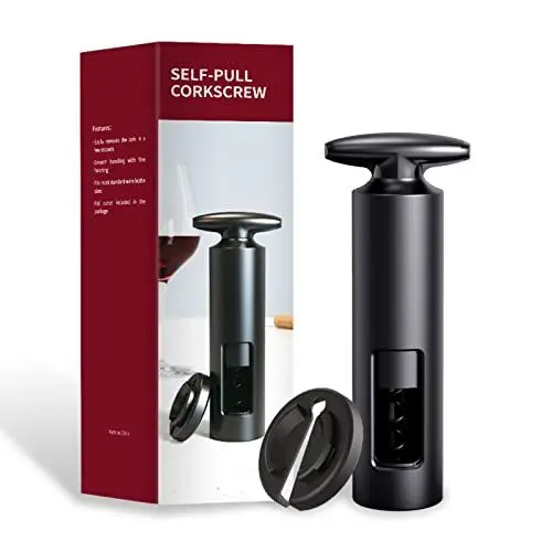 Produktbild: 4-in-1 Wein korkenzieher flaschenöffner deckelöffner für schraubgläser weinflaschenöffner set wine opener folienschneider korken weinöffner für geschenk christmas partys