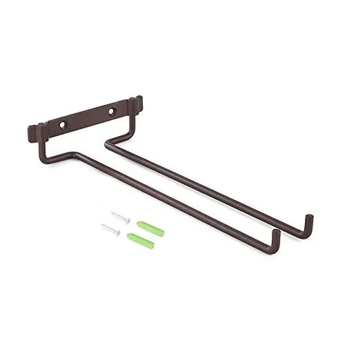 Produktbild: Weinglasregale, wandmontiertes Weinglas-Hängeregal aus Eisen, Aufbewahrung von Stielgläsern unter dem Schrank für Regal, Küche, Bar, Weinkeller, Aufbewahrungsorganisator, Display (matte bronze)