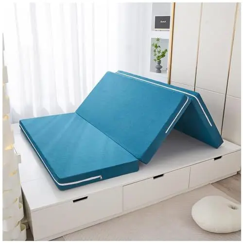 Produktbild: WEISHIDAI Japanische Bodenmatratze Memory Foam Matratze, Tragbare Verdickte Tatami-Matte, Hygroskopisch, Atmungsaktiv, Verschleißfest, Gästebett, Faltbare Campingmatratze (Size : 60 * 120cm)