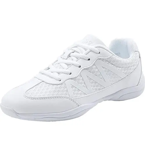 Produktbild: Weiß Cheerleading Schuhe Mädchen Cheer Schuhe Damen Tanzschuhe Yoga Fitness Gymnastik Training Schuhe 39