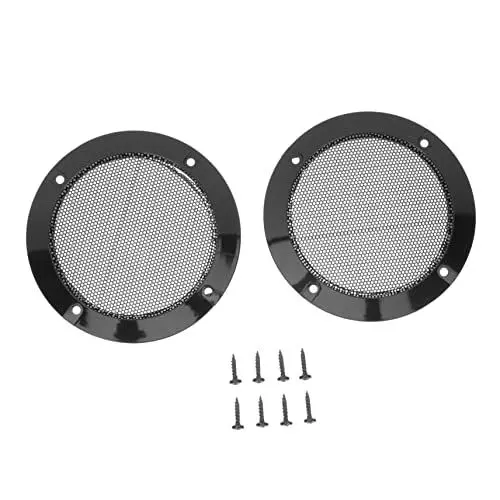 Produktbild: Weißes Gehäuse 1 Set Lautsprecherhornabdeckung Weiß Autozubehör Autolautsprechergrill Autolautsprecher Lautsprechergehäuse Lautsprechergrillschutz Subwoofer Lautsprecherabdeckung