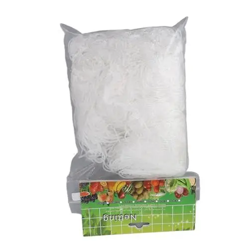 Produktbild: Weißes Rankgitter für Gartenpflanzen, Polyester-Netz, Obst- und Gemüsepflanzen, Rankgitter, Mehrschichtiges Kletterpflanzen-Ranknetz für Zuhause, Hof, Bauernhof (5 * 30FT)